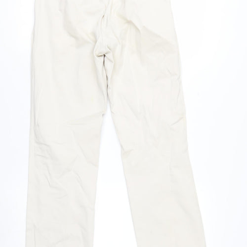 Ralph Lauren Women Beige Chino Trousers Size 4 Cotton Stretch