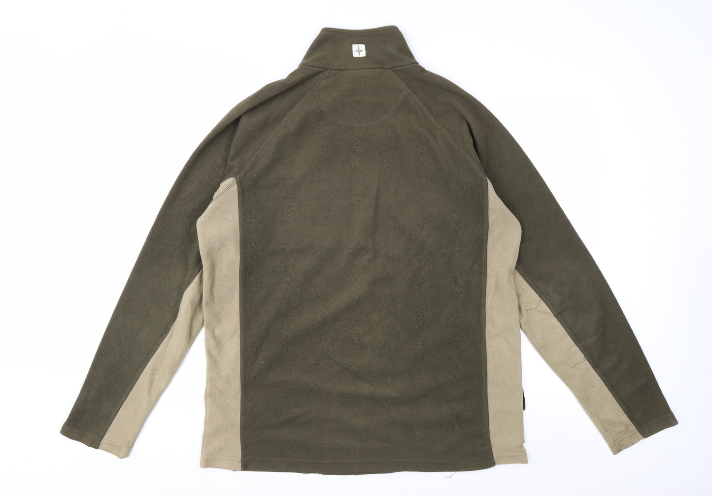 Mountain Warehouse Men's Green M Fleece Pullover 1/2 Zip Sweatshirt
