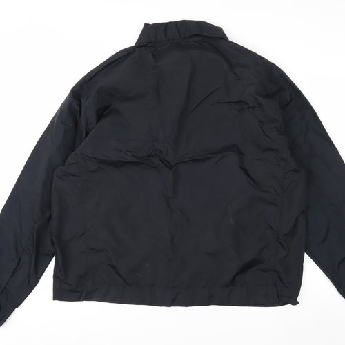 Skinni Fit Men’s Black XL Essential Nylon Full Zip Lightweight Jacket