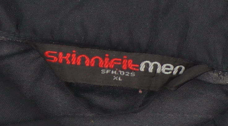 Skinni Fit Men’s Black XL Essential Nylon Full Zip Lightweight Jacket