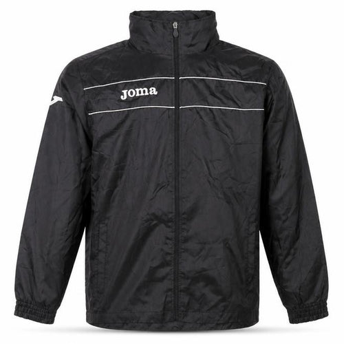 Joma Mens Black S Windbreaker Sports Jacket Full Zip Polyester