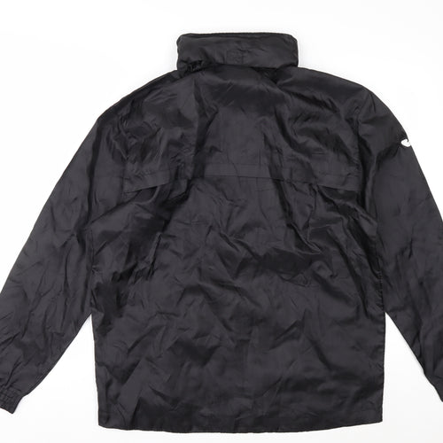 Joma Mens Black S Windbreaker Sports Jacket Full Zip Polyester