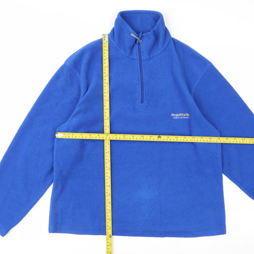 Regatta Men Blue Fleece Pullover Sweatshirt XS 1/4 Zip Outdoor Top