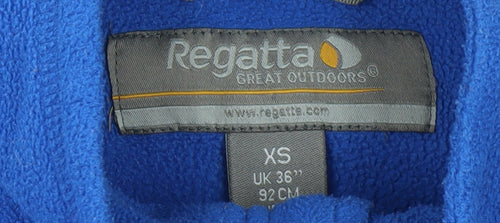 Regatta Men Blue Fleece Pullover Sweatshirt XS 1/4 Zip Outdoor Top