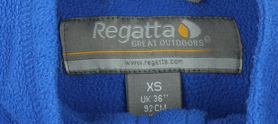 Regatta Men Blue Fleece Pullover Sweatshirt XS 1/4 Zip Outdoor Top