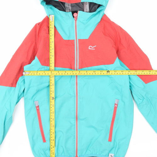 Regatta Boys Blue Colourblock Waterproof Outdoor Jacket 9-10 Years