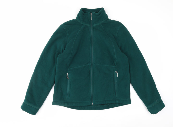 Marks and Spencer Womens Green Fleece Full Zip Jacket Size 12