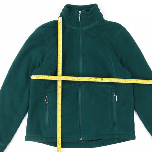 Marks and Spencer Womens Green Fleece Full Zip Jacket Size 12