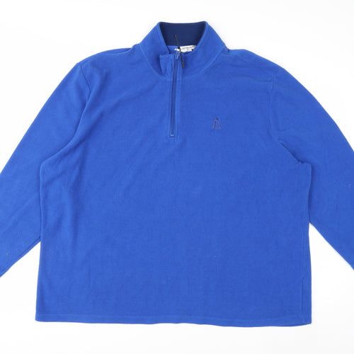Glacier Point Men's Blue Fleece 3XL 1/4 Zip Pullover Sweatshirt