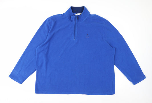 Glacier Point Men's Blue Fleece 3XL 1/4 Zip Pullover Sweatshirt