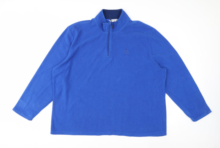 Glacier Point Men's Blue Fleece 3XL 1/4 Zip Pullover Sweatshirt