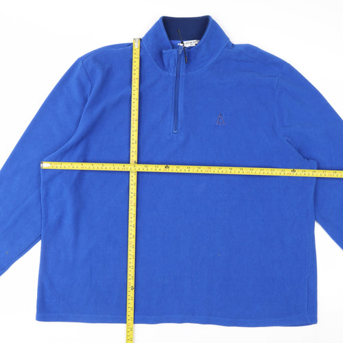 Glacier Point Men's Blue Fleece 3XL 1/4 Zip Pullover Sweatshirt