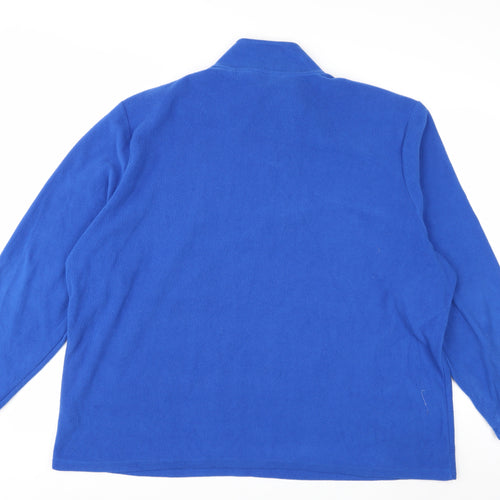 Glacier Point Men's Blue Fleece 3XL 1/4 Zip Pullover Sweatshirt