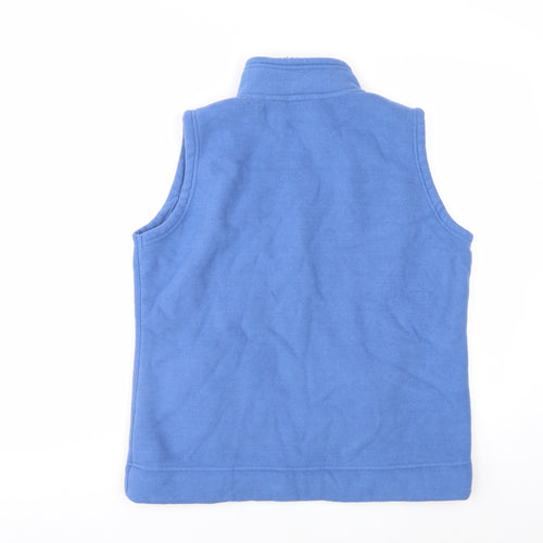 ISLE ESSENTIALS Womens Blue Fleece Bodywarmer Gilet Size 14-16