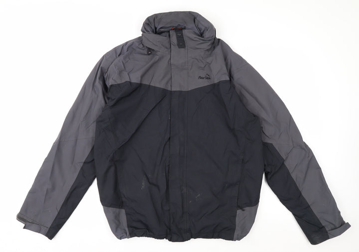 Peter Storm Men's Grey Waterproof Rain Jacket M
