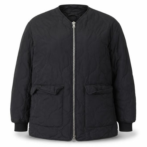 Weekday Women's Black Quilted Mid-Length Jacket Size S