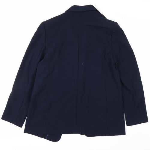 Marks and Spencer Women Blue Blazer UK 12 Classic Workwear Jacket