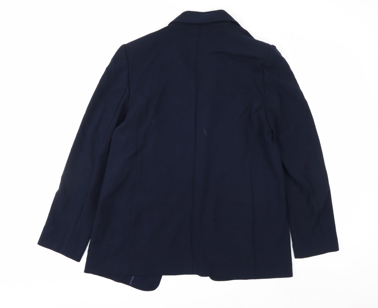 Marks and Spencer Women Blue Blazer UK 12 Classic Workwear Jacket