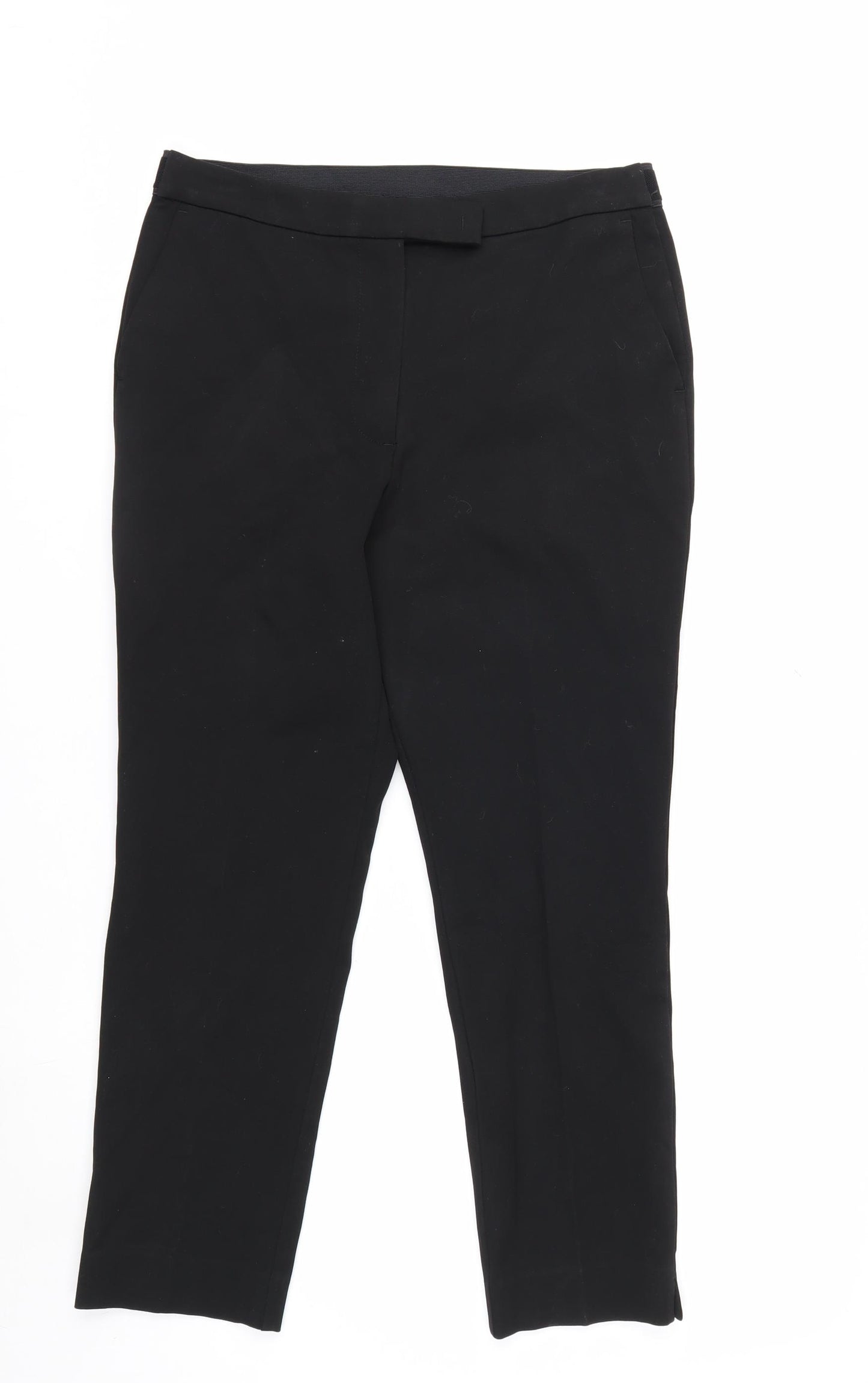 Marks and Spencer Women's Black Size 12 Ankle Slim Trousers