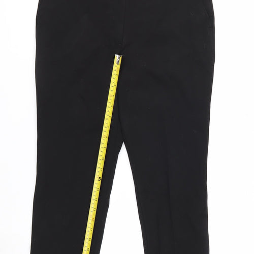 Marks and Spencer Women's Black Size 12 Ankle Slim Trousers