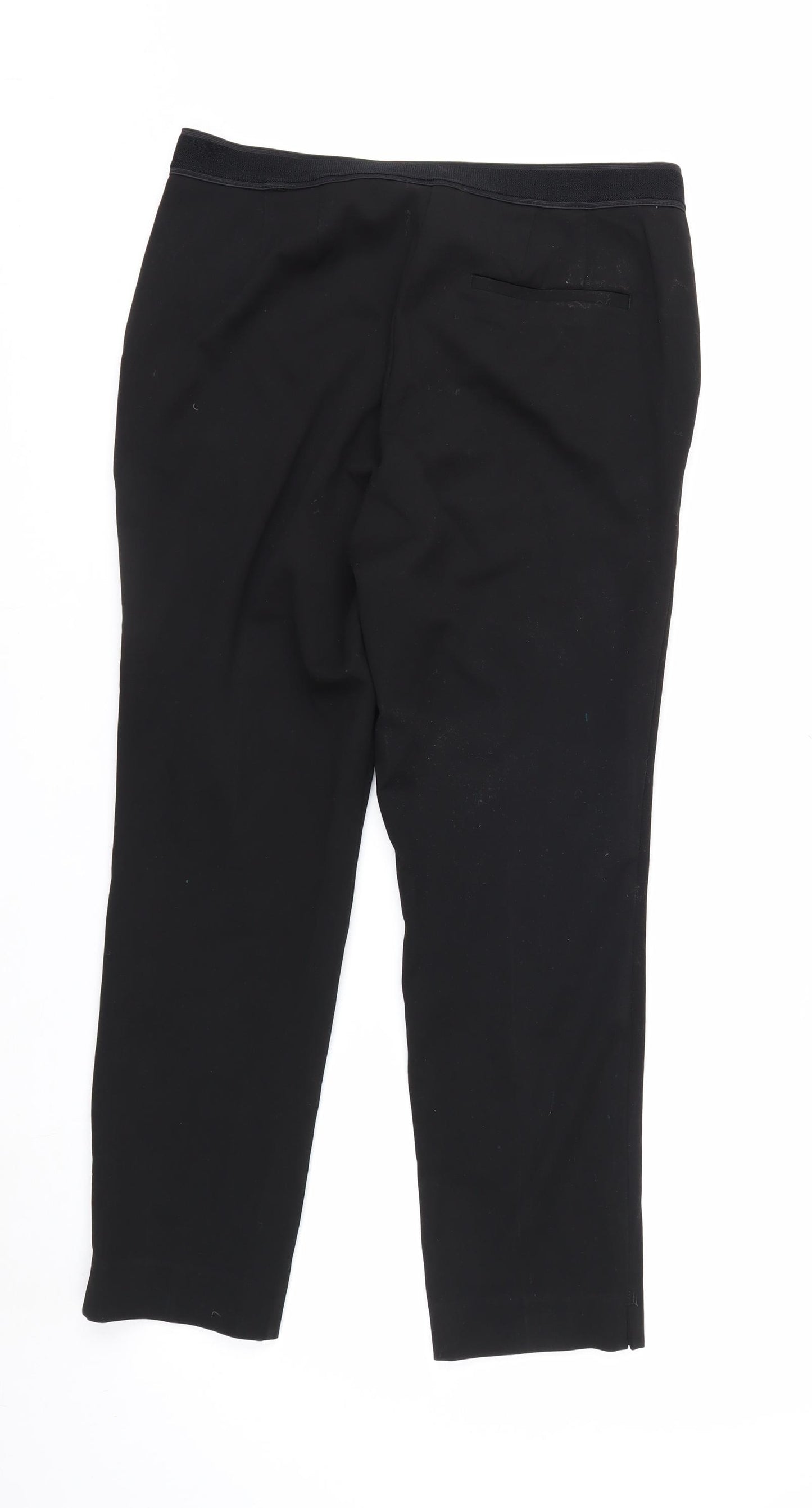 Marks and Spencer Women's Black Size 12 Ankle Slim Trousers