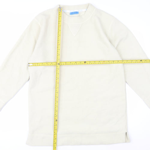 Blue Express Women Beige Pullover Sweatshirt UK 12/14 Polyester Fleece