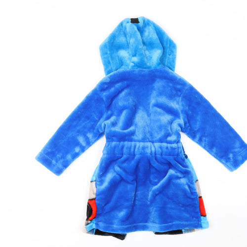 Thomas & Friends Boys Blue Fleece Hooded Robe Age 2 Years