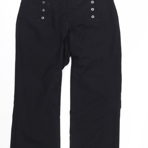 Quarterdeck Women's Blue Wool Dress Pants Size 14 Tall Military Workwear
