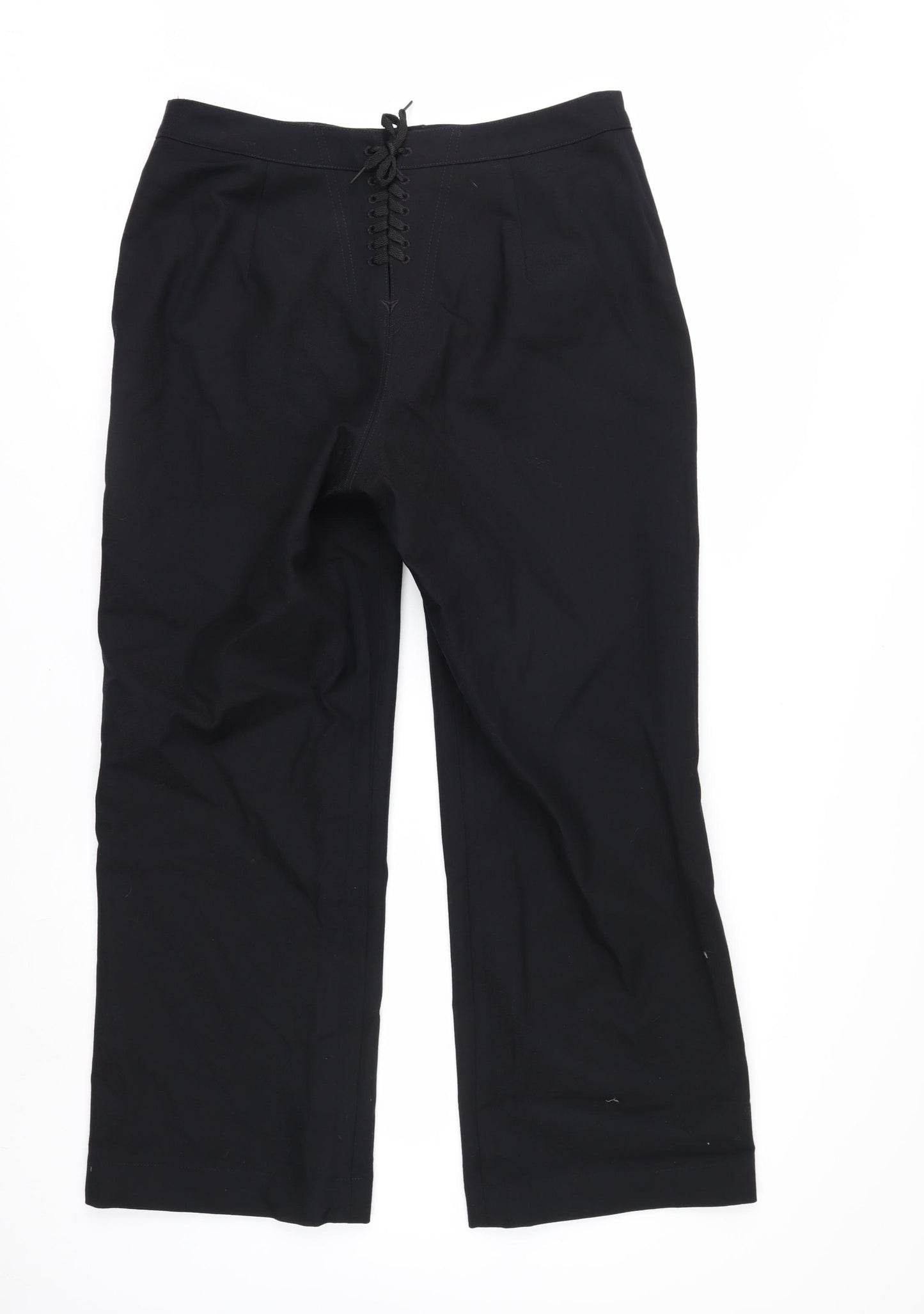 Quarterdeck Women's Blue Wool Dress Pants Size 14 Tall Military Workwear