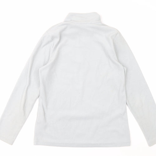 Regatta Womens Grey 1/2 Zip Fleece Sweatshirt UK 10 Outdoor Warm Top