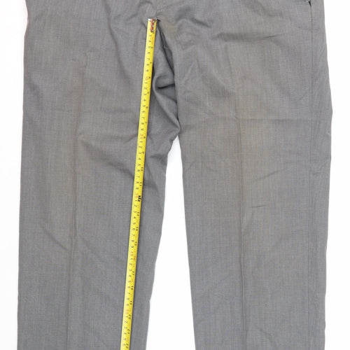 Marks and Spencer Men’s Grey Dress Pants 36W 31L Autograph Trousers