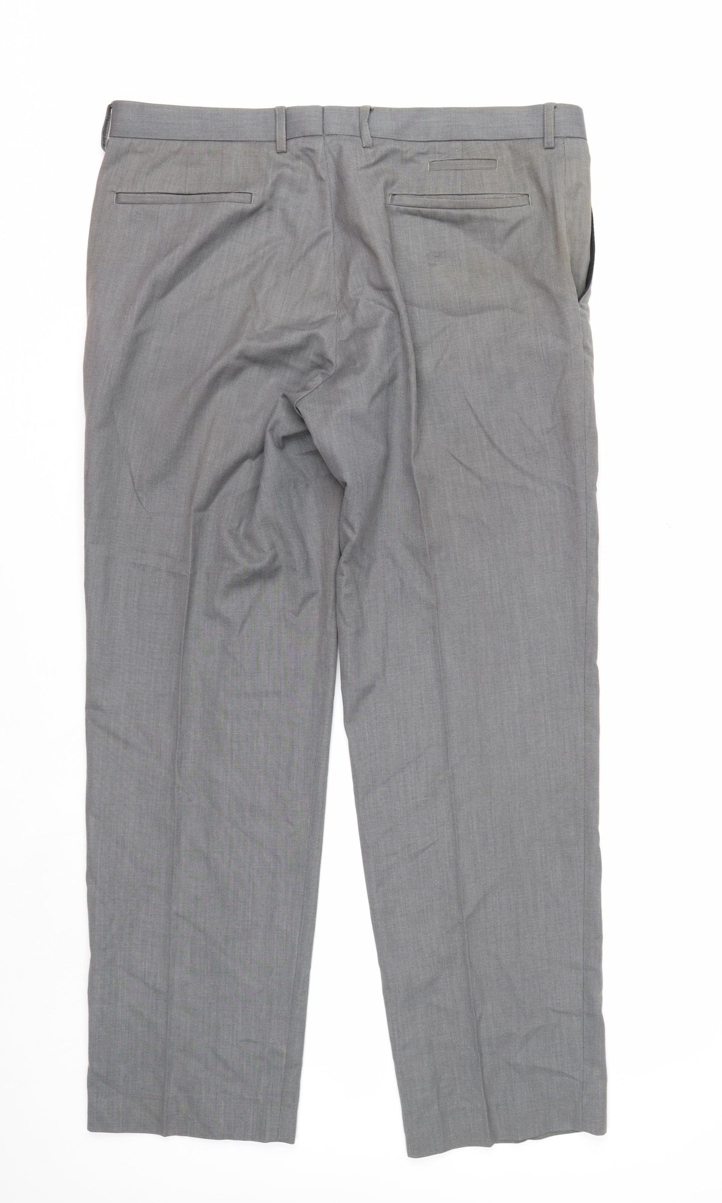 Marks and Spencer Men’s Grey Dress Pants 36W 31L Autograph Trousers