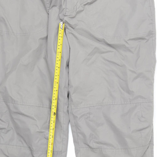 Cotton Traders Men's Grey XL Cargo Trousers with Belt Quick Dry