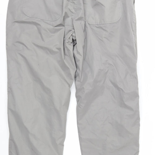 Cotton Traders Men's Grey XL Cargo Trousers with Belt Quick Dry