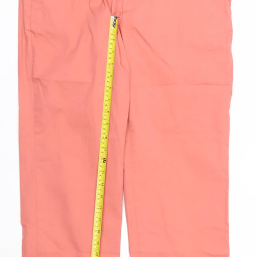 Marks and Spencer Men's Pink Chino Trousers 32W 31L Straight Fit