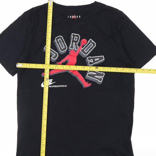Nike Jordan Boys Black Graphic T-Shirt XL 13-15 Years