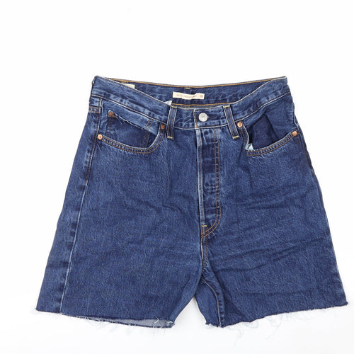 Levi’s Women’s Blue Denim Cut-Off Shorts Size 30 High Rise Casual