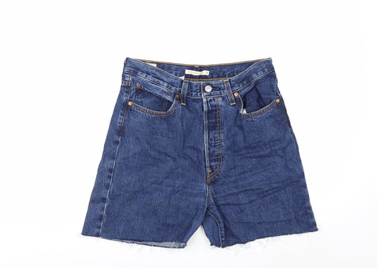 Levi’s Women’s Blue Denim Cut-Off Shorts Size 30 High Rise Casual
