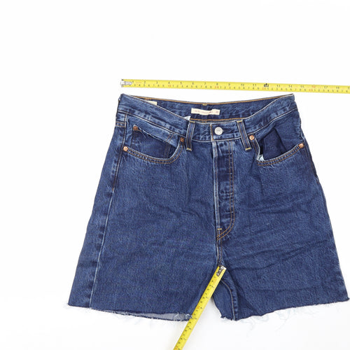 Levi’s Women’s Blue Denim Cut-Off Shorts Size 30 High Rise Casual
