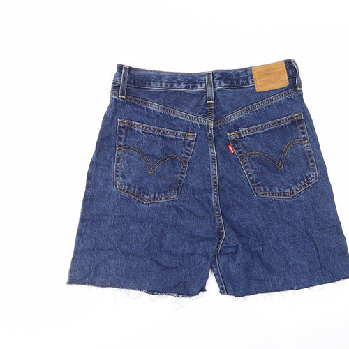 Levi’s Women’s Blue Denim Cut-Off Shorts Size 30 High Rise Casual