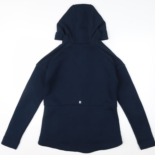Sweaty Betty Women's Navy Full Zip Hoodie Size S Polyester Blend