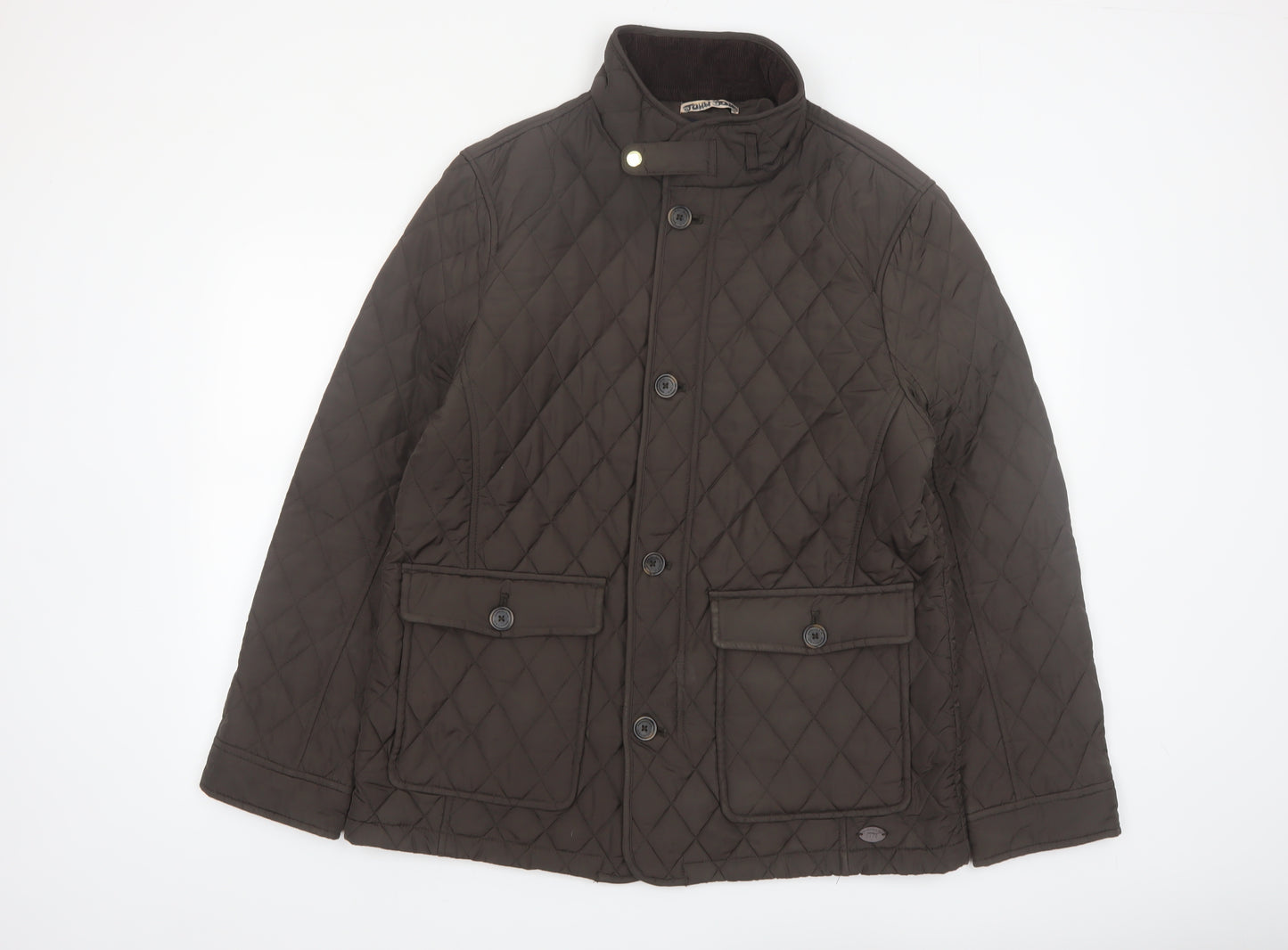 Hammond & Co. Men's Brown Quilted Mid-Length Jacket Size L