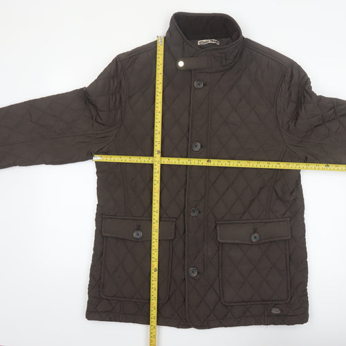 Hammond & Co. Men's Brown Quilted Mid-Length Jacket Size L