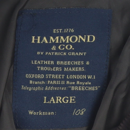 Hammond & Co. Men's Brown Quilted Mid-Length Jacket Size L