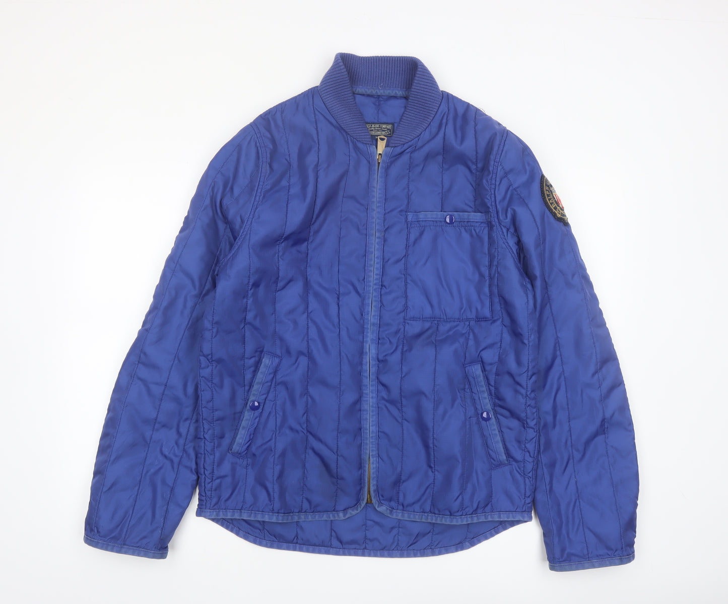 Ralph Lauren Polo Jeans Men Blue Quilted Bomber Jacket M