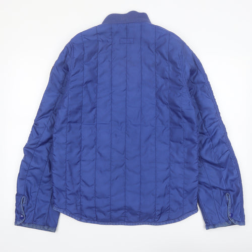Ralph Lauren Polo Jeans Men Blue Quilted Bomber Jacket M