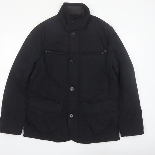 Marks and Spencer Collezione Men's Black Mid-Length Jacket Size M