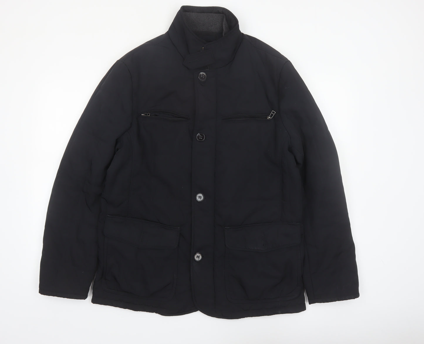 Marks and Spencer Collezione Men's Black Mid-Length Jacket Size M