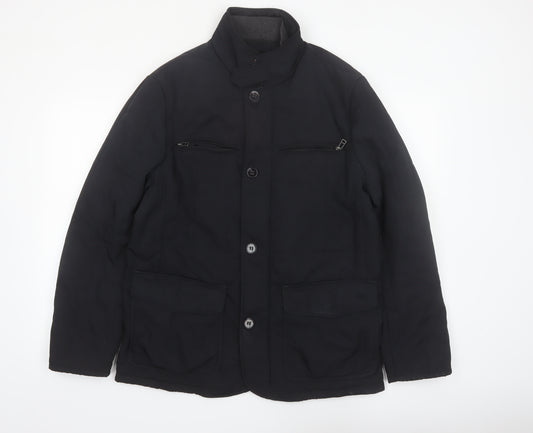 Marks and Spencer Collezione Men's Black Mid-Length Jacket Size M