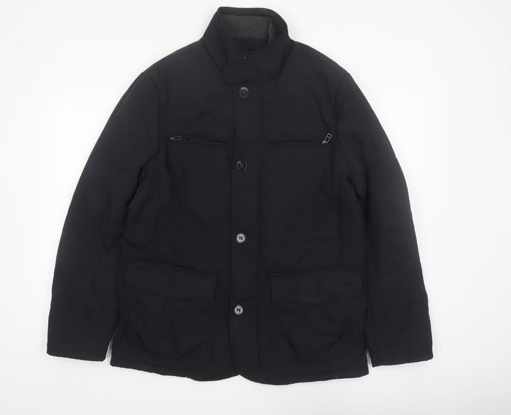 Marks and Spencer Collezione Men's Black Mid-Length Jacket Size M